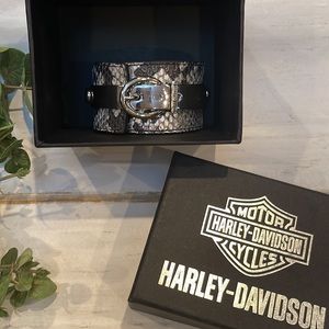 Harley-Davidson Motor Cycle Leather Bracelet